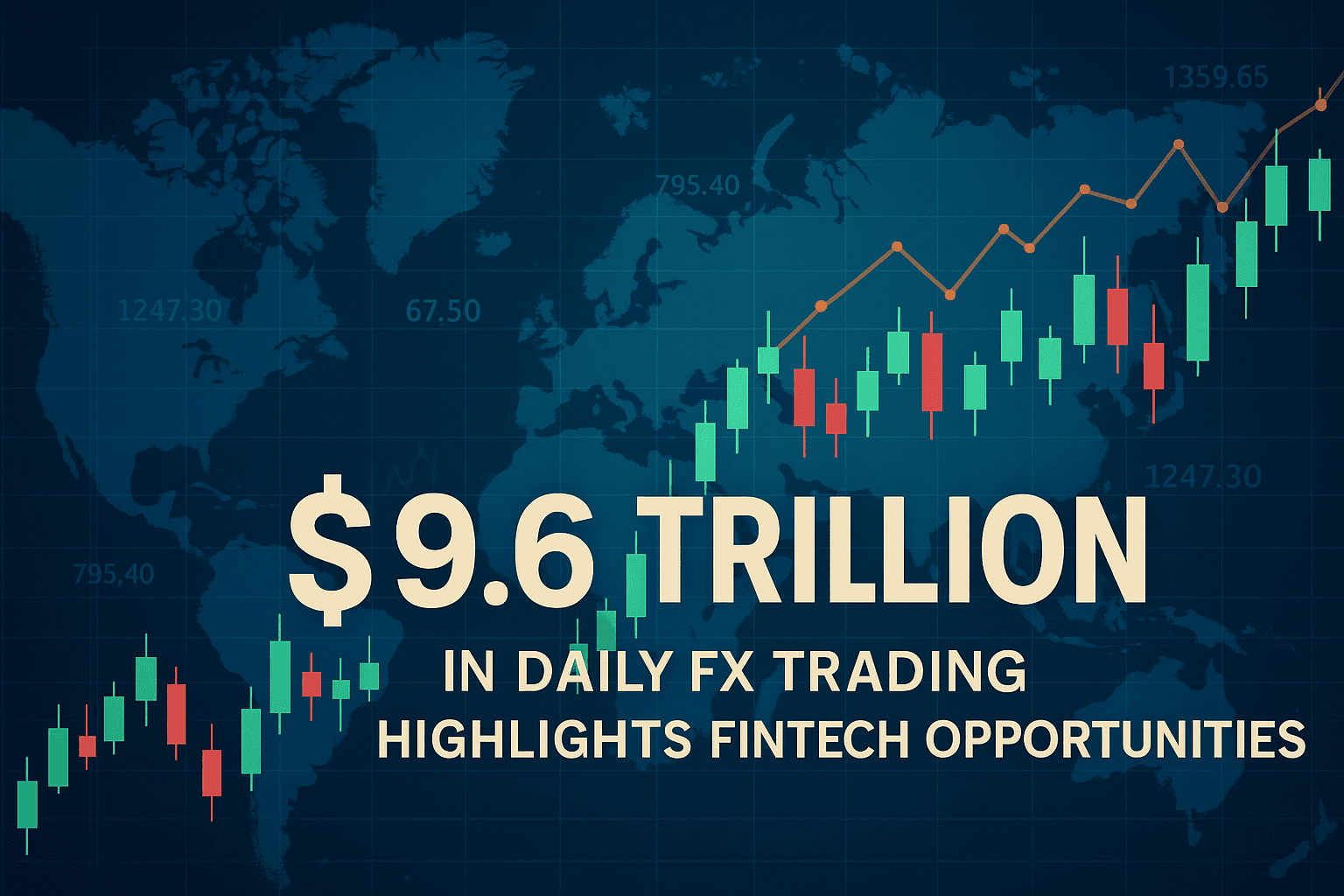Global FX trading chart showing fintech impact