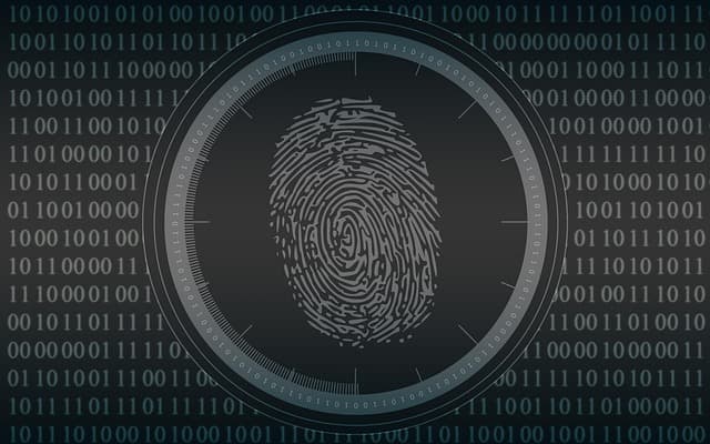 Biometric identity verification scan representing crypto exchange onboarding
