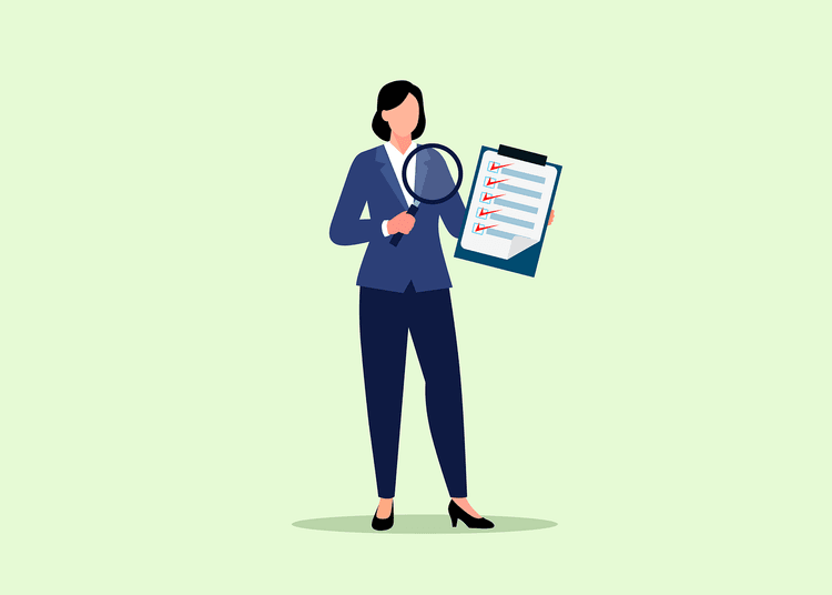 Xapien compliance analyst reviewing an audit checklist, representing AI due diligence