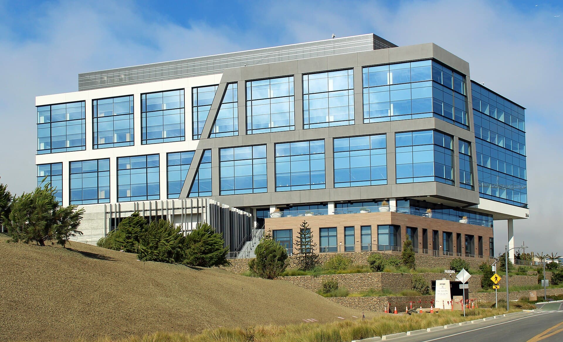 Stripe headquarters building, home of the Stripe Capital small-business lending product