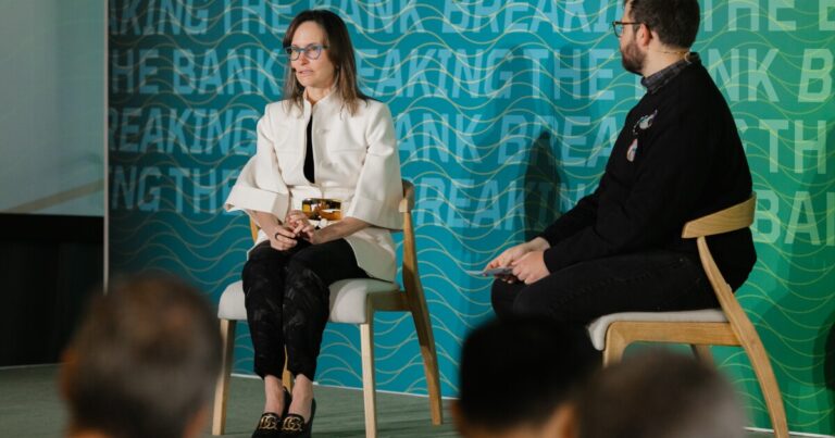 The ceo of lead bank advocates for discussing a narrative