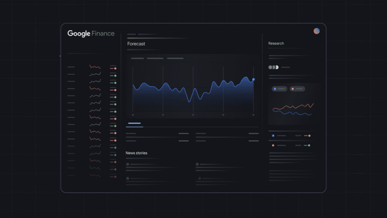 Google Finance introduces new AI-driven features, including Deep Search. Google Finance adds AI features Social v2.width 1300.png