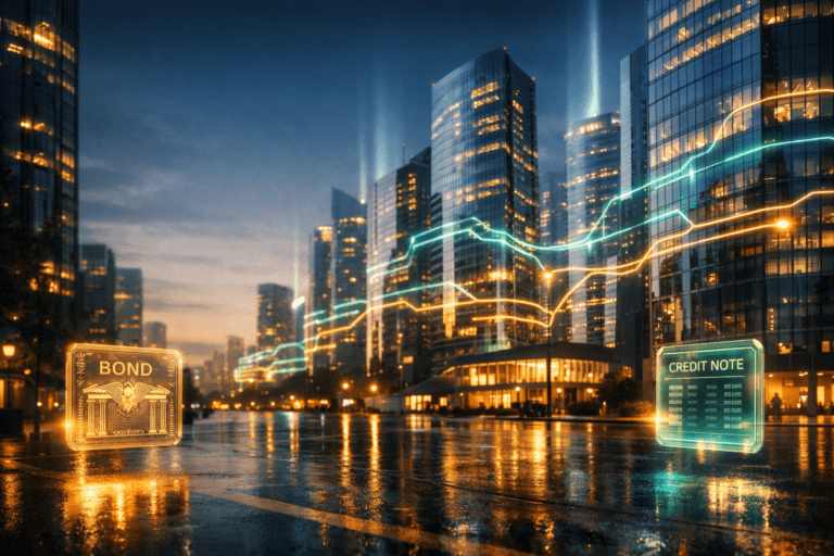 Tokenization wave illustration showing real-world assets moving on-chain in 2025