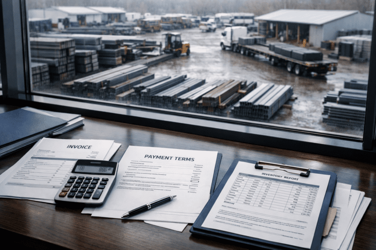 Inventory financing steel yard regional distributor