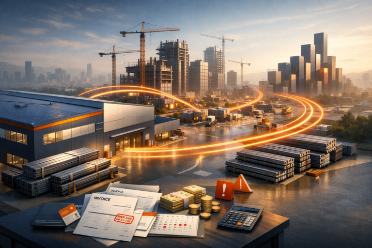 construction trade credit steel distributor warehouse