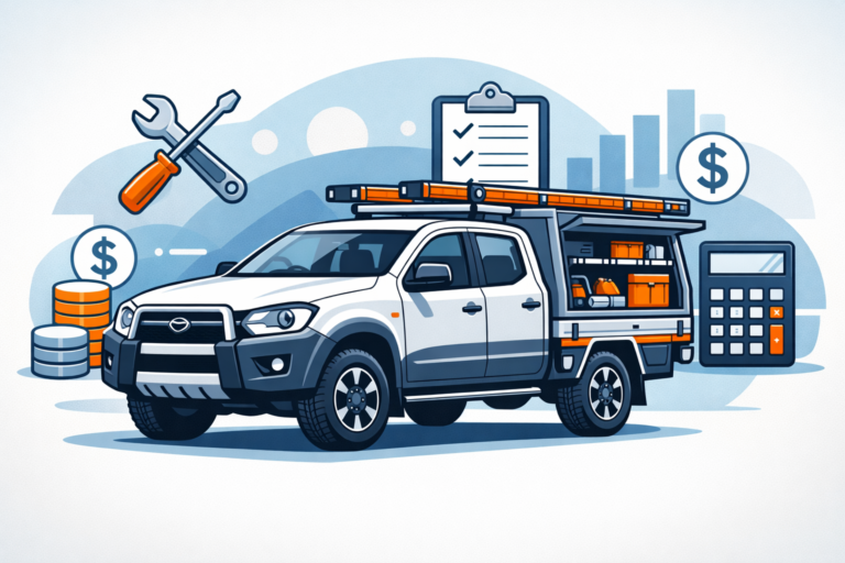 Tradie Vehicle Finance: 5 Proven Gaps Lenders Refuse to Close tradie vehicle finance gap showing fully kitted work ute with tools
